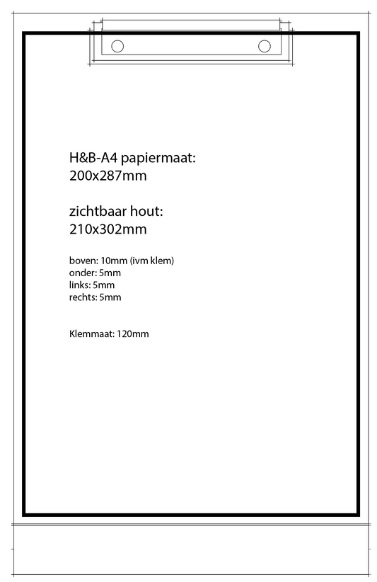 Klembordhouder A4 Essen