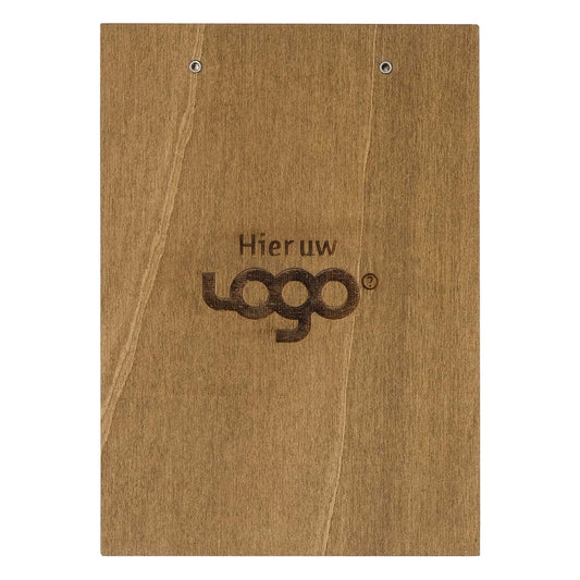 A4 Klembord hout Brownwash FSC mix