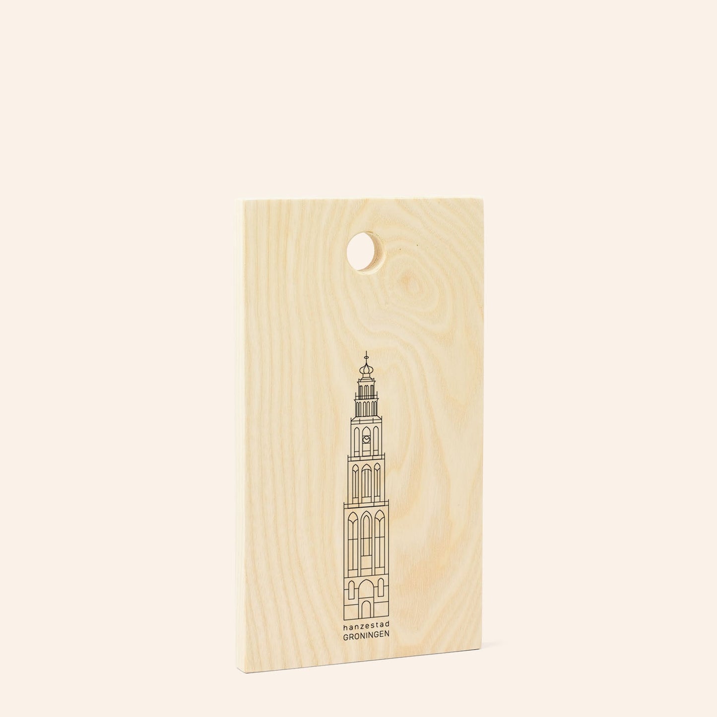 Houten snijplank Martinitoren Groningen