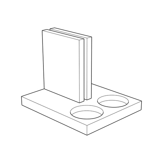 Menukaarthouder Peper en Zout