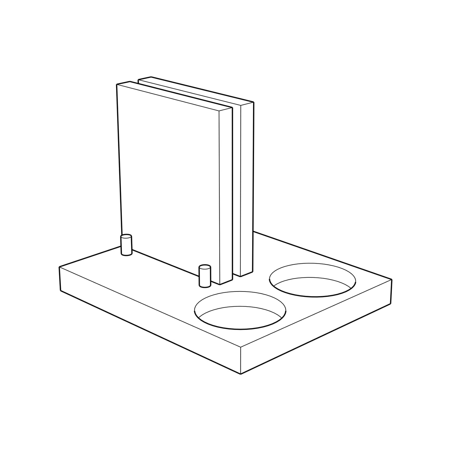 Menukaarthouder Peper en Zout