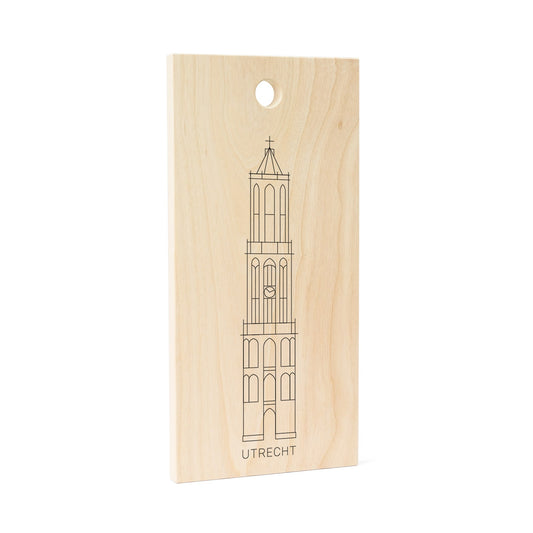 Snijplank Stadstoren Domtoren Utrecht Nederlands hout FSC 100%