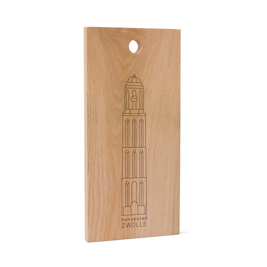Snijplank Stadstoren Peperbus Zwolle Nederlands hout FSC 100%
